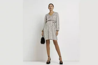 Sequin maternity dress