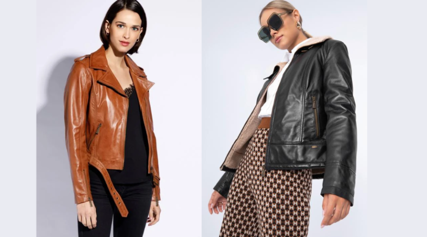 women's leather jacket