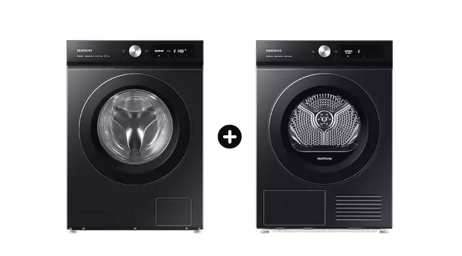 11KG Washing Machine and Heat Pump Tumble Dryer, 9kg