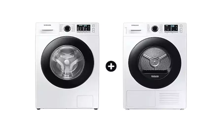 5 ecobubble Washing Machine and Heat Pump Tumble Dryer, 9kg