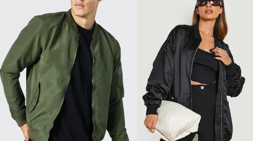 satin bomber jacket