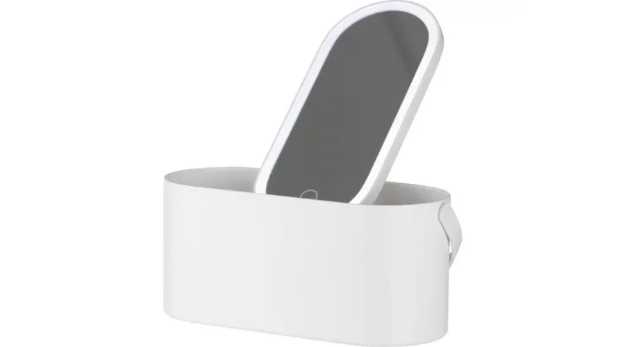 CARMEN C81167WHT LED Mirror & Cosmetics Case