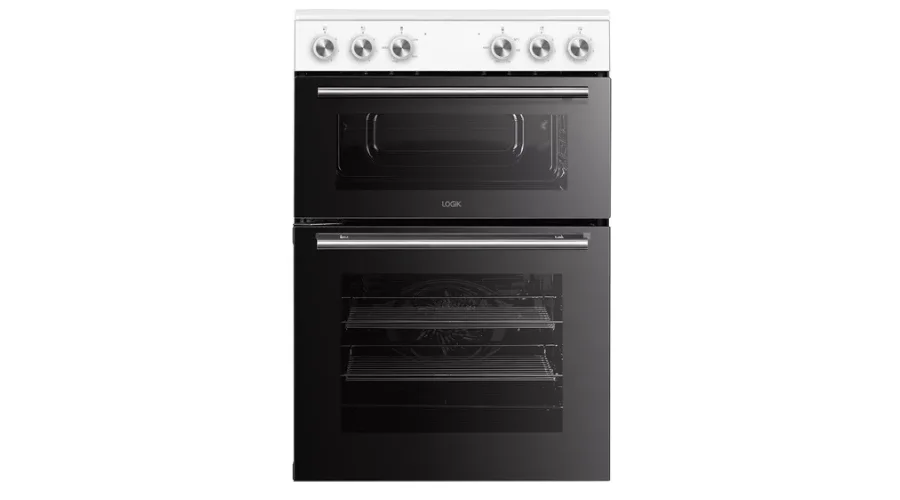 LOGIK 60 cm Electric Ceramic Cooker - White (LFTC60W24)