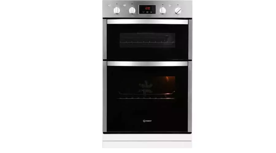 INDESIT Aria Electric Double Oven - Stainless Steel