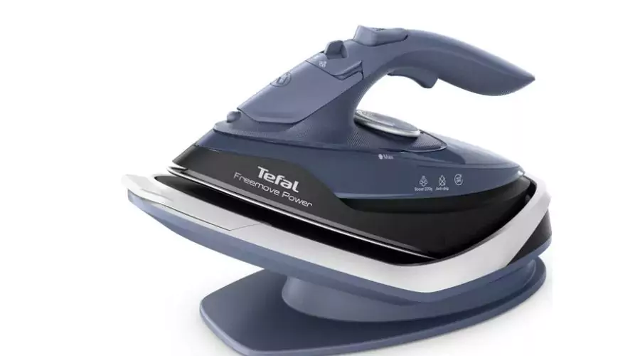 TEFAL Freemove Power FV6674G0 Cordless Steam Iron - Blue Salt & Black