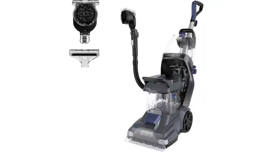 Vax Spinscrub Power Plus Upright Carpet Cleaner In Grey & Navy Blue