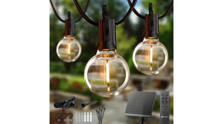 58FT Solar String Lights With Remote