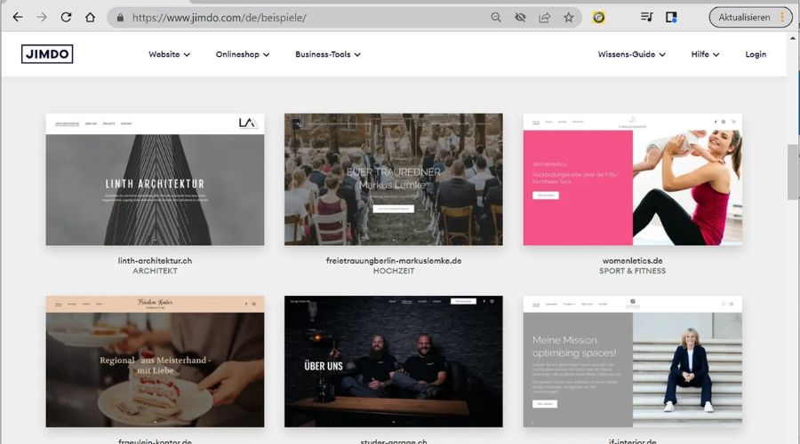 Jimdo vs Squarespace