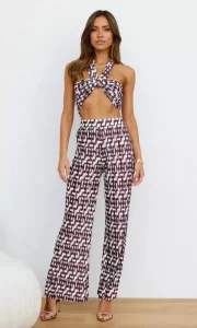 Loveline Crop Top Brown