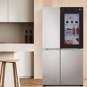 LG DUPLEX INSTAVIEW DOOR-IN-DOOR LINEAR INVERTER REFRIGERATOR WITH WIFI THINQ 27 FEET - PLATINUM (2)