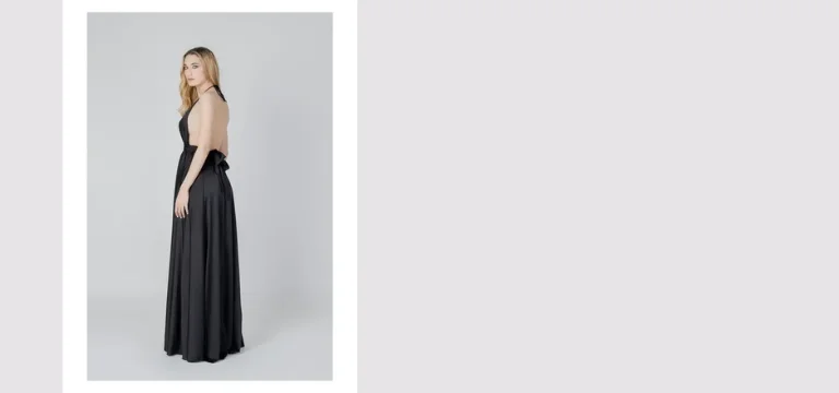 Sol Wears Elegant Halter Neck Evening Dress with Thigh-High Slit (1)