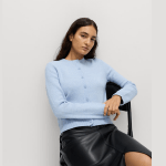 Crew Neck Cardigan with Wool (5)