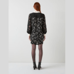 Floral Embroidery Mini Shirt Dress (5)