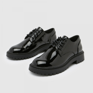Leather Flat Lace Up Shoes (1)