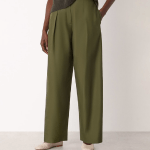 Lyocell Rich Pleat Front Barrel Leg Trousers (3)