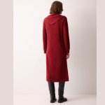 Pure Wool Knitted Scarf Neck Midi Dress (4)