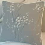 Pussy Willow Velvet Embroidered Cushion (4)