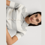 Soft Touch Striped Collared Knitted Top (3)