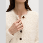 Textured Crew Neck Cardigan (2)
