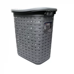 CESTO DE PLÁSTICO 56.5 X 50 X 34 CM GRIS (2)