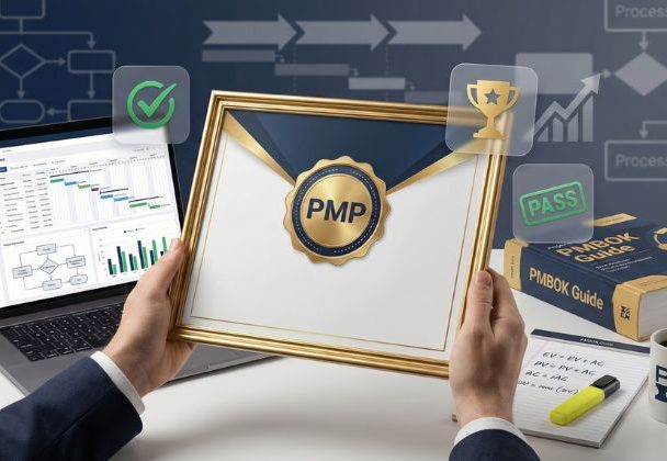 O melhor curso preparatório para a certificação PMP 35 PDUs, atualizado para o exame de 2026.